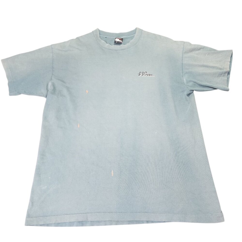 Vintage No Fear T-Shirt XL Licensed 1995 Single Stitch Thrashed & Faded